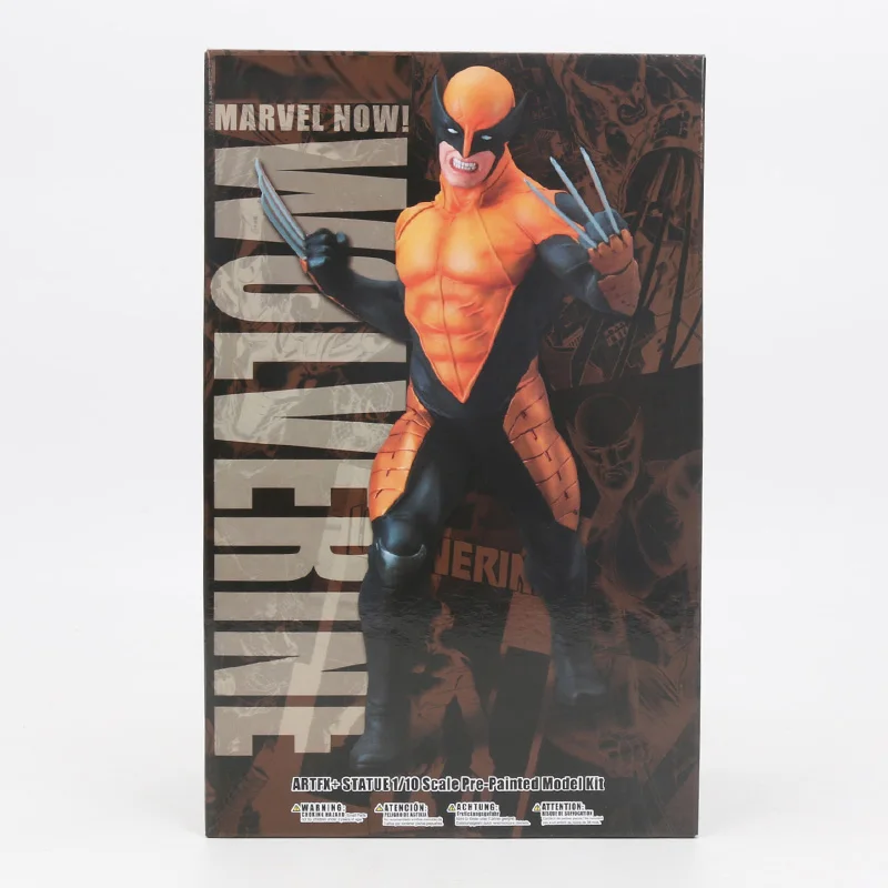 Wolverine box 14,5-27 см игрушки Marvel Iron Studio the Spiderman ARTFX+ Статуя 1/10 Масштаб ПВХ экшн-фигурка Venom Carnage Коллекционная модель игрушки - Цвет: Wolverine box