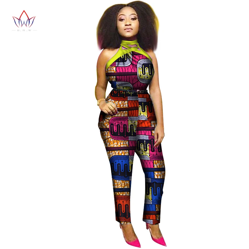2019 летний Африканский хлопковый комбинезон с восковым принтом Базен Riche