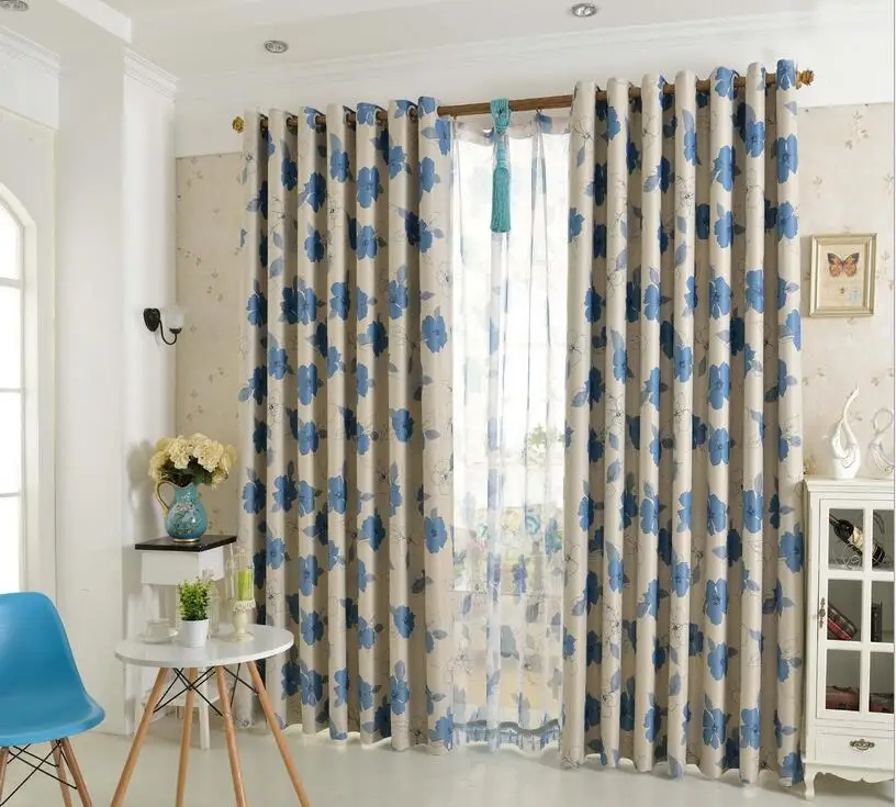 Американский стиль страна шторы для гостиной сад занавески окна спальни занавес