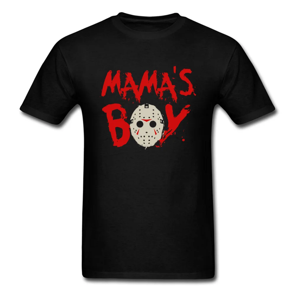 Футболка Mama's Boy Friday 13th Mask Мужская черная футболка хлопковая одежда с короткими