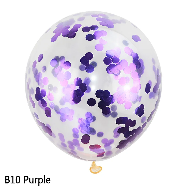 5pc 12inch Purple 7 Tubes Balloon Stand Balloon Holder Column Confetti Balloons Plastic Ballon Stick Baby Shower Kids Birthday Wedding Xmas Decor - Цвет: 5pc 12inch Purple