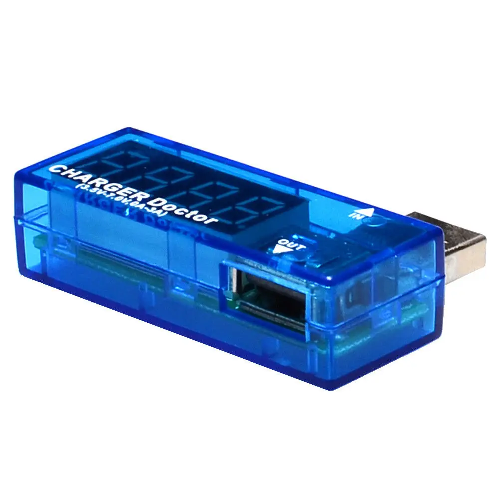 2000X силовой Амперметр детектор цифровой вольтметр USB тестер напряжение тока