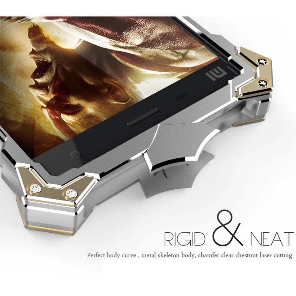 Phone Cases For Xiaomi Redmi Note 2 Original Simon Design Metal Aluminum Anti-knock Armor Thor Series Back Cover Housing Case |
