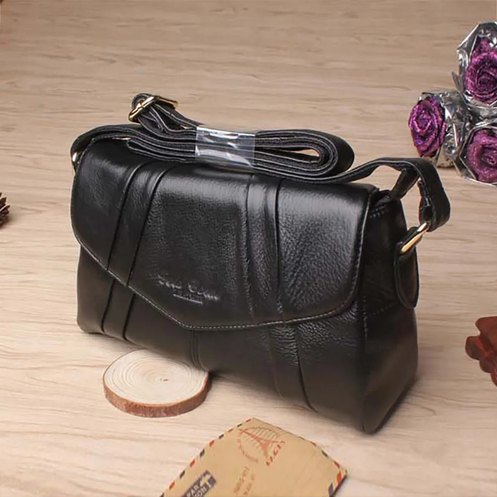 Модные популярные женские сумки мессенджеры из натуральной воловьей кожи