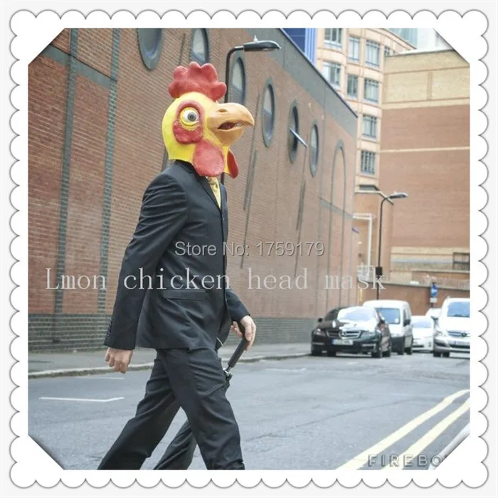 Top selling 2015 New Halloween Chicken Head Mask Animal Costume Prank Prop Theater Cosplay Novelty free shipping | Дом и сад