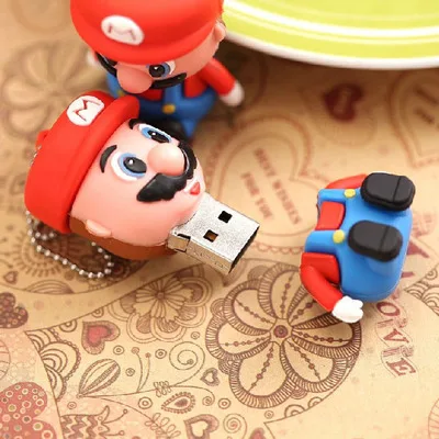 Хит продаж USB Creativo супер мультяшная ручка Марио привод 512 Гб Usb карта памяти 128 ГБ 16