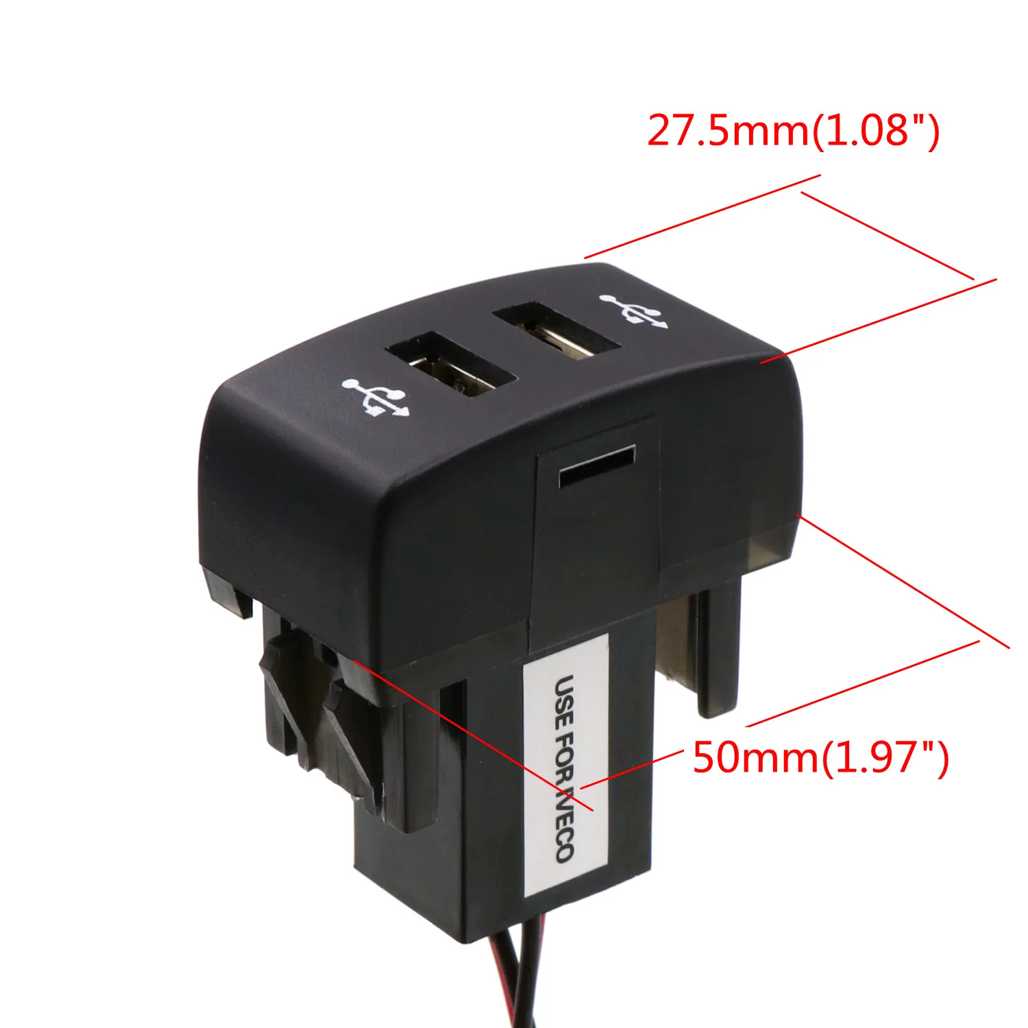 Автомобильное зарядное устройство с двумя USB портами 5 В 2 1 А|Кабели адаптеры и