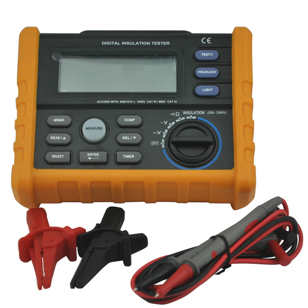 Цифровой Аналоговый тестер сопротивления изоляции MS5205 2500 0 01 г Ом|megger meter|insulation