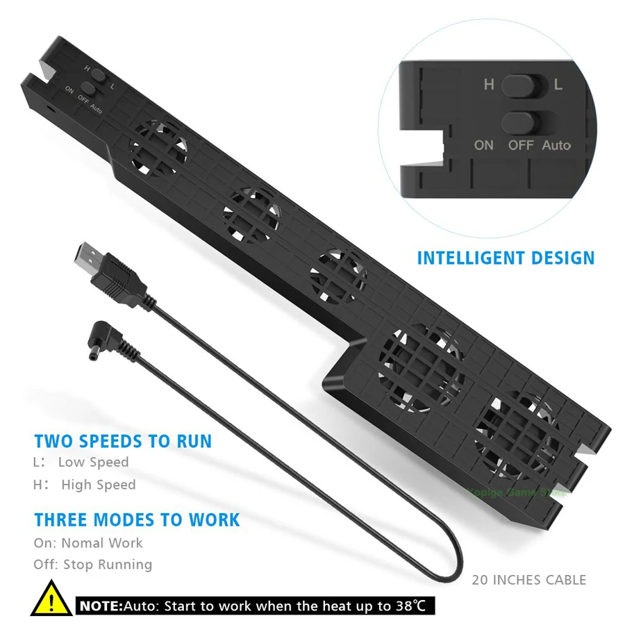 Консоль PS4 Pro кулер USB вентилятор быстрого охлаждения контроллер температуры для