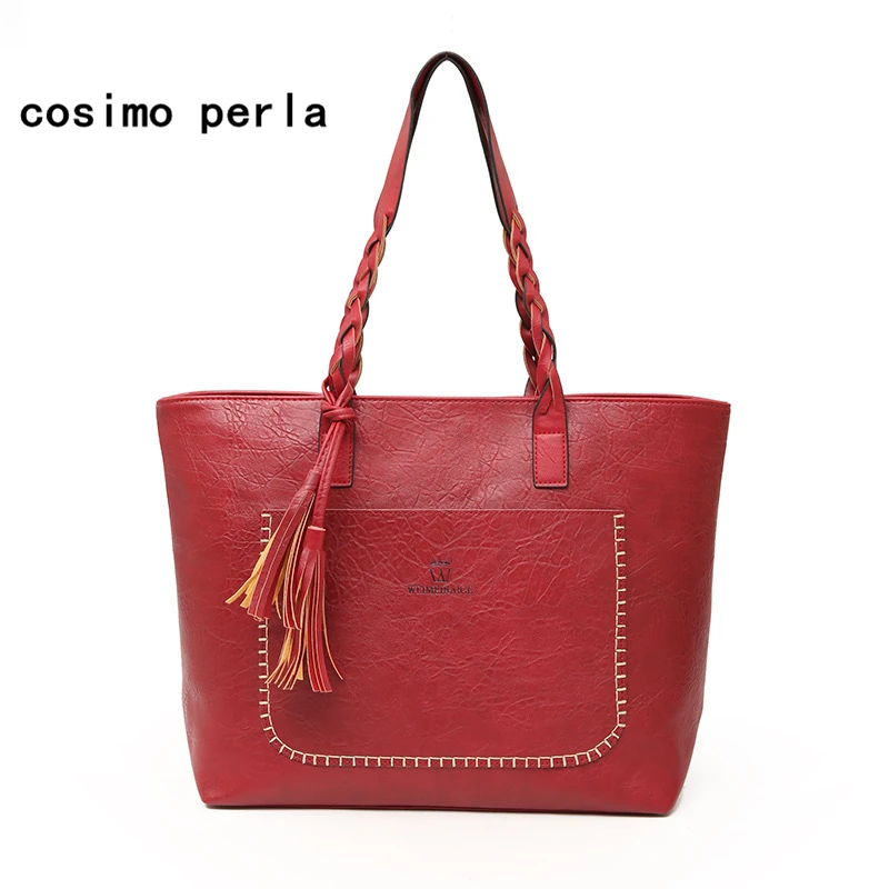 

2020 Retro Hot Women Leather Handbags Women Messenger Bags Designer Crossbody Bag Women Bolsa Top-handle Bags Tote Shoulder Bags