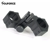 25 4mm30mm double ring mount adjustable riflescopes mount ring with two use for hunting scopes weapon light and flashlight