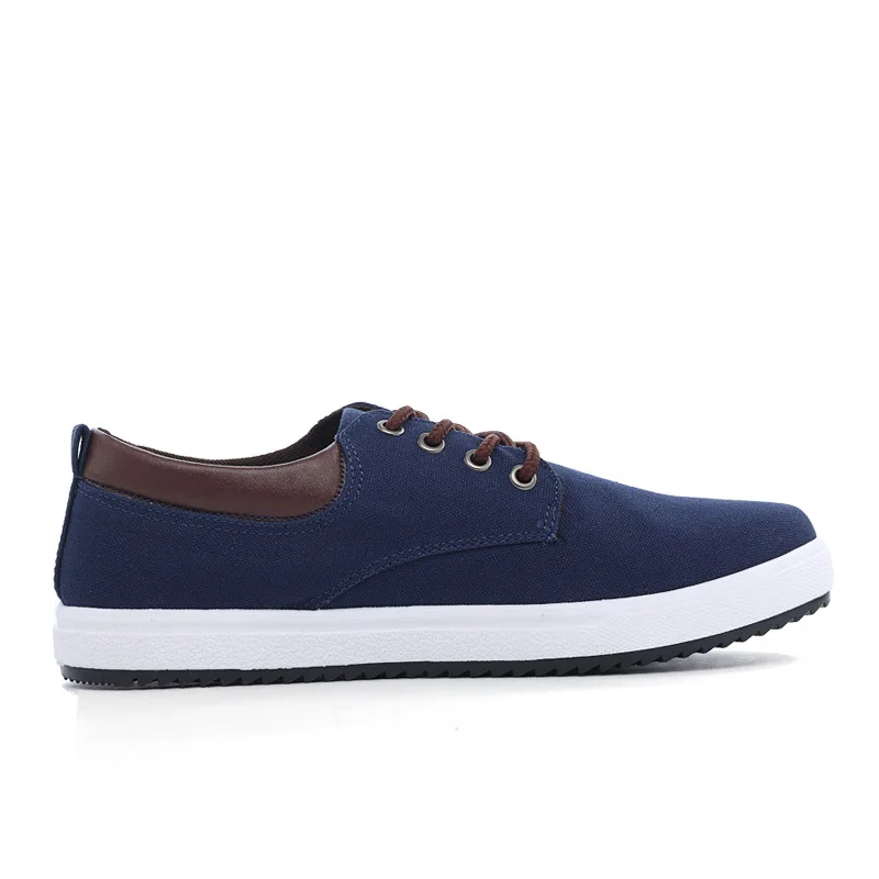 COSIDRAM 2017 Canvas AAA Men Shoes Lace-Up Rubber Sole Casual Fashion Male Footwear Plimsolls Blue Autumn RME-254 | Обувь