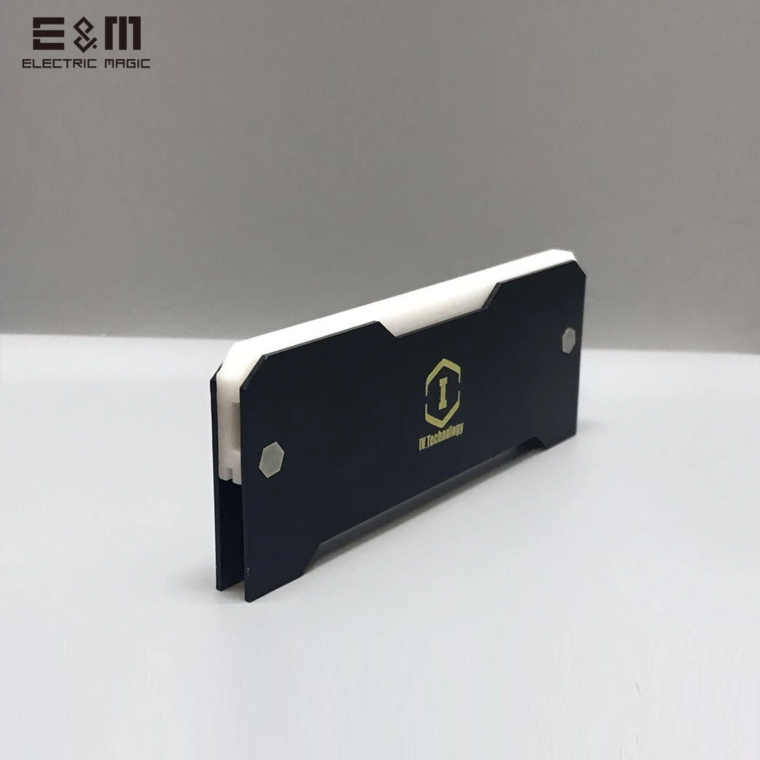 Универсальный RGB ram светодиодный защитный корпус памяти светящийся радиатор для компьютера охлаждающий жилет Fin теплоотвод контроллер для DDR3 DDR4 - Цвет: 2pcs Black