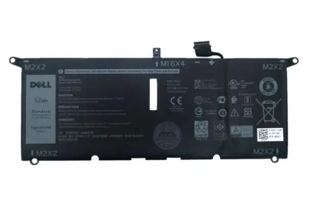 Новые оригинальные Батарея для Dell XPS 13 9370 0H754V DXGH8 H754V P82G 7 6 V 52WH|Аккумуляторы