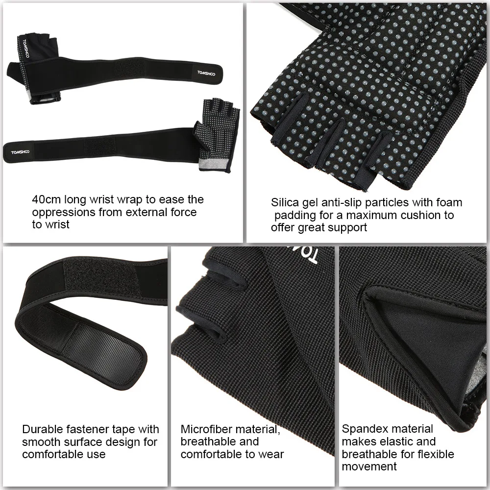 Перчатки TOMSHOO с поддержкой запястья для мужчин и женщин спортивные митенки