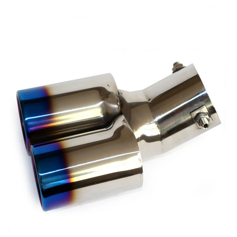 Универсальная Y образная Автомобильная двойная нержавеющая сталь круглый