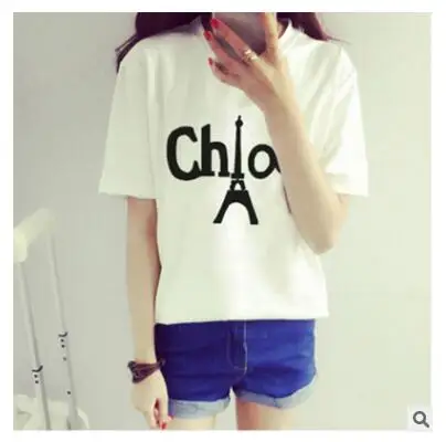 Для женщин одежда 2016 Южной Кореи издание Новинка летние свободные принтом