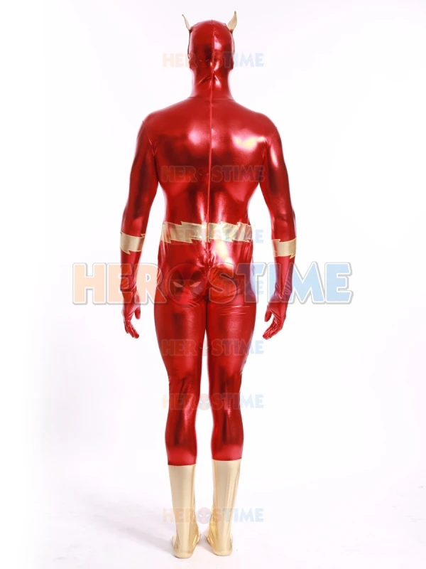 Блестящий костюм супергероя металлический для Хэллоуина Детский косплея самый