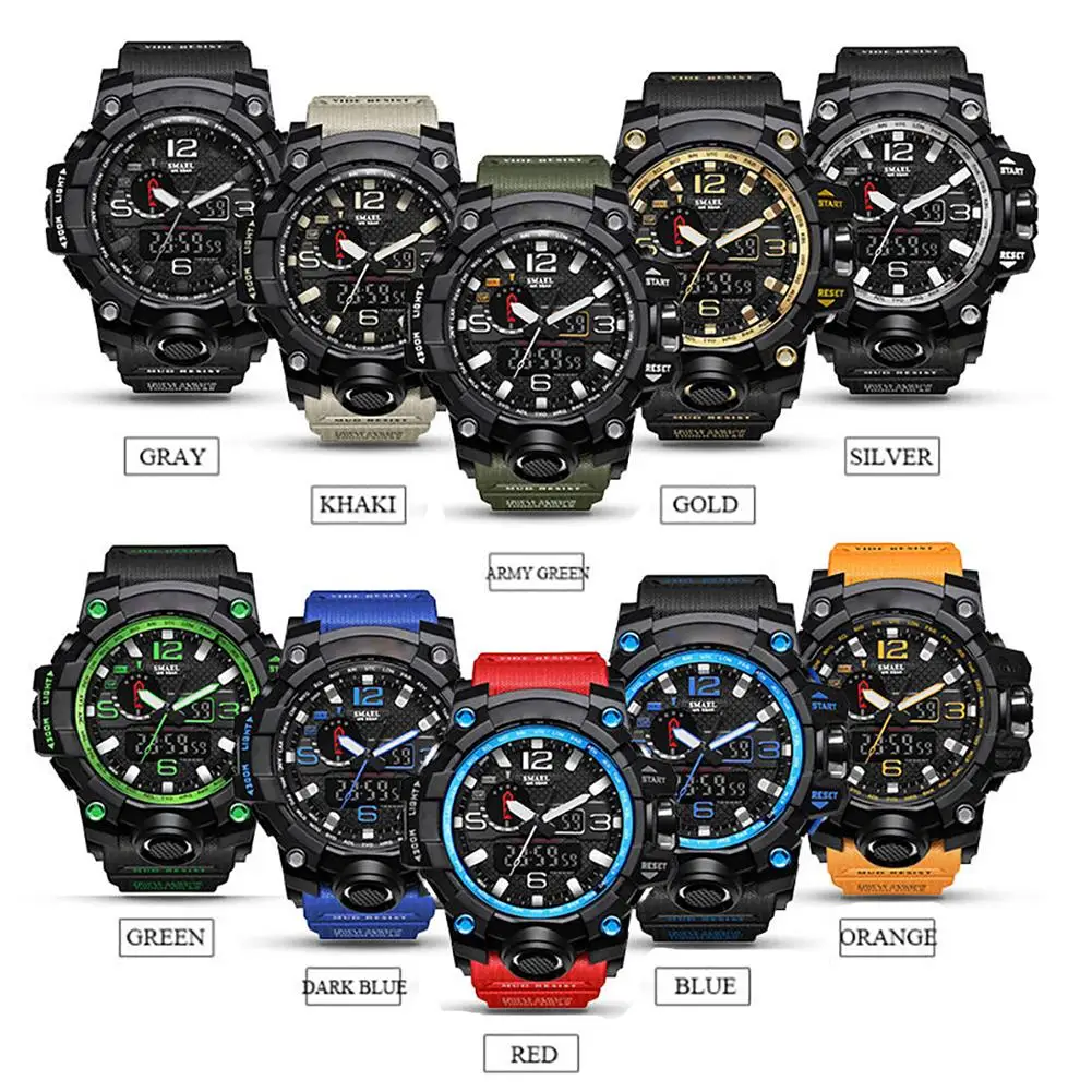 Мужские модные многофункциональные студенческие электронные часы уличные
