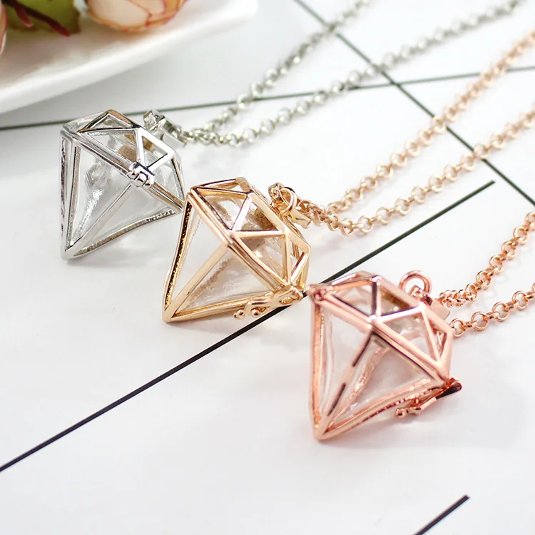 1 шт. медальон в форме сердца с заполняемым стеклом шар память ожерелье