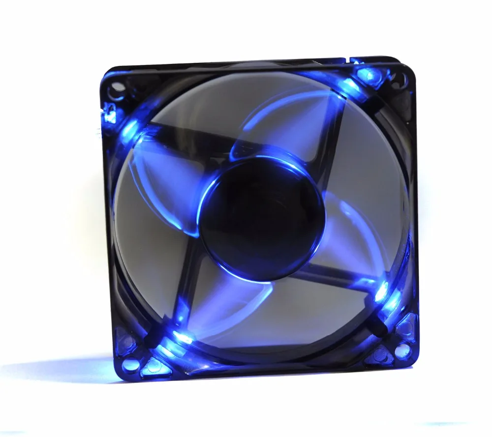 PCcooler F86B светодиодный чехол для компьютера вентилятор 80 мм ПК шасси вентилятор тихий Съемный и моющийся 8 см вентилятор охлаждения 8025 Вентилятор компьютера