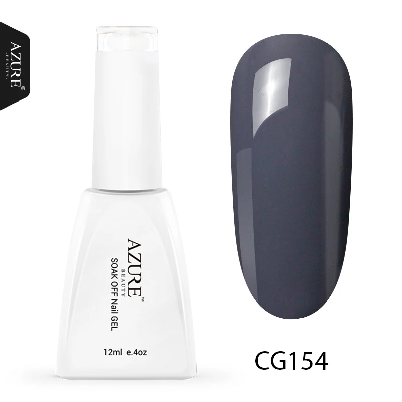CG154 Azure beauty 12 мл УФ-гель для ногтей 60 цветов новейший светодиодный лак для ногтей впитывающий Полупостоянный светодиодный лак эмалевый гель - Цвет: CG154