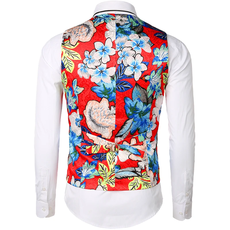 Высокое качество жилет с цветочным рисунком Мужской Жаккардовый S M L XL XXL мужской |