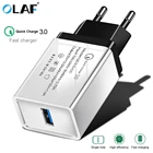 Зарядное устройство USB Quick Charge 3,0 QC 2,0 USB мобильный телефон, адаптер питания с европейской вилкой для iPhone, iPad, Samsung, Xiaomi