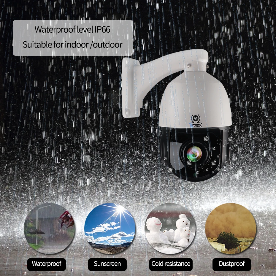 ZSVEDIO Hisee HD PTZ IP камера наружная 5MP 2MP 30X зум Высокоскоростная купольная