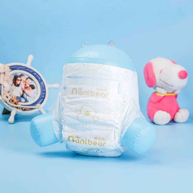 Nanlbear детские подгузники, 50 шт., светильник, дышащие, универсальные, ультратонкие, двухслойные, структура подгузников