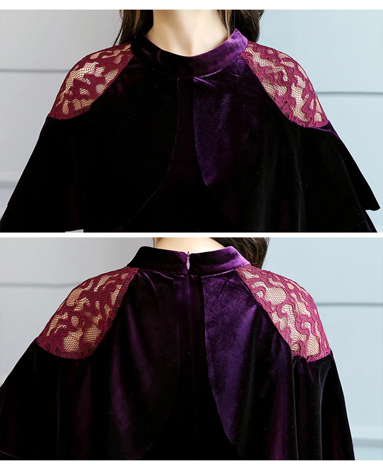 Высококачественное сексуальное черное фиолетовое кружевное лоскутное