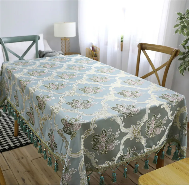 Скатерть с вышивкой в европейском стиле для свадебного обеденного стола