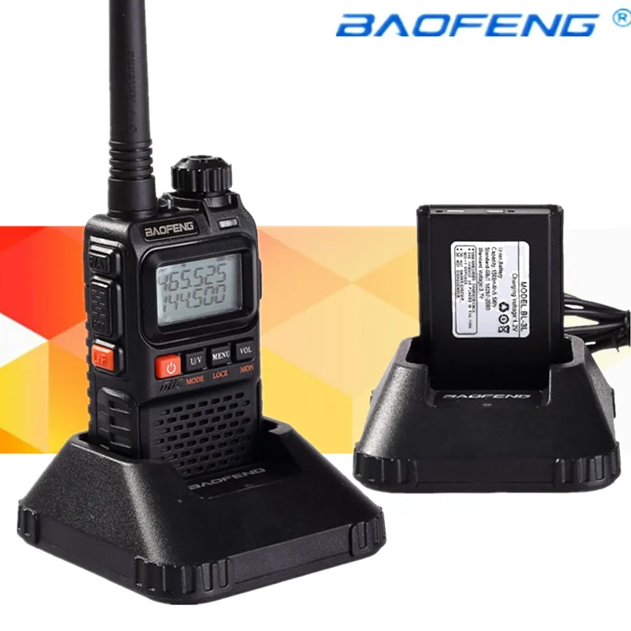 Новейшая baofeng UV 3R Plus двухполосная портативная мини рация для мобильного радио Uhf с