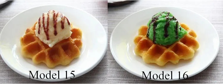 Западной Еда модель бельгийского моделирование шоколадные вафли Muffin образец, модель Шторные могут быть выполнены по индивидуальному заказу