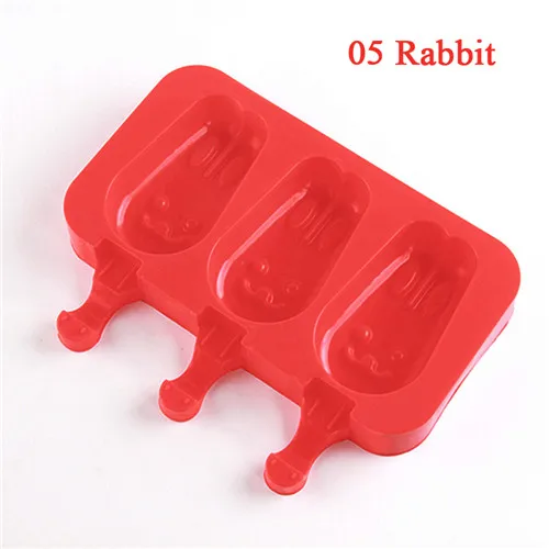 EPASUN 3 сетки силиконовый замороженный лоток для льда Pops Cream Popsicle сок плесень конфеты бар форма производитель поп-леденцовый торт плесень для мороженого - Цвет: Model 5