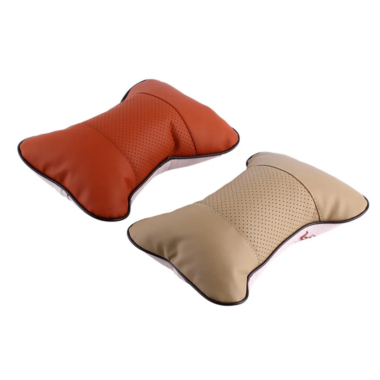 One piece car seat covers cushion headrest Emulation silk supports for ford bmw toyota volkswagen Neck Auto Safety Pillow | Автомобили и