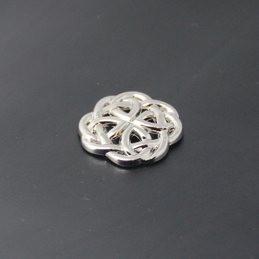 (KBM12) 10 шт 1 1/8 ''(3 0 см) Западная круглая кнопка Saddlery Button Leathercraft Silver|silver silver|silver