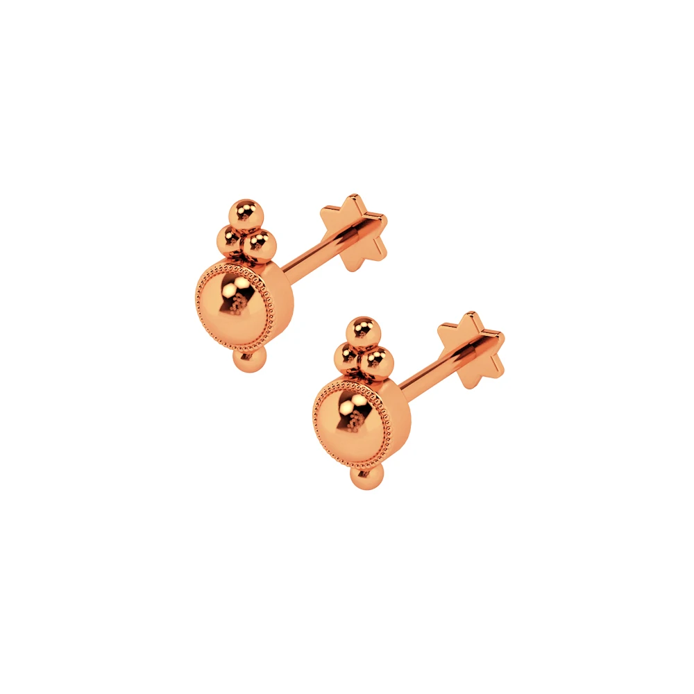 59Rosegold Новое поступление золотой геккон квадратный кристалл Козелок Уха Пирсинг штекер из нержавеющей стали Daith серьги спиральный для хряща Лабрет шпильки для губ - Окраска металла: 59Rosegold