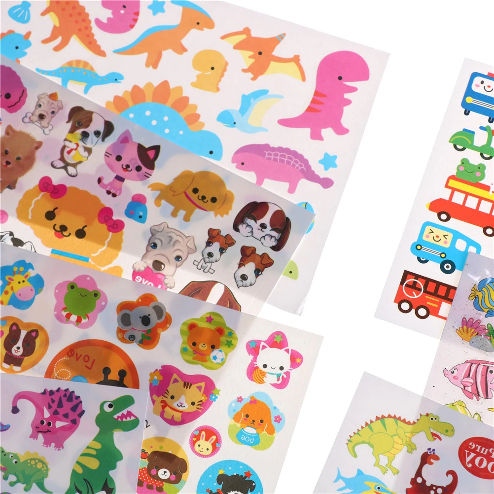 

1pc Cartoon Car Waterproof Cute Cat Dog Pets Baby Temporary Tattoo Sticker Kids Lovely Arm Xmas Gifts