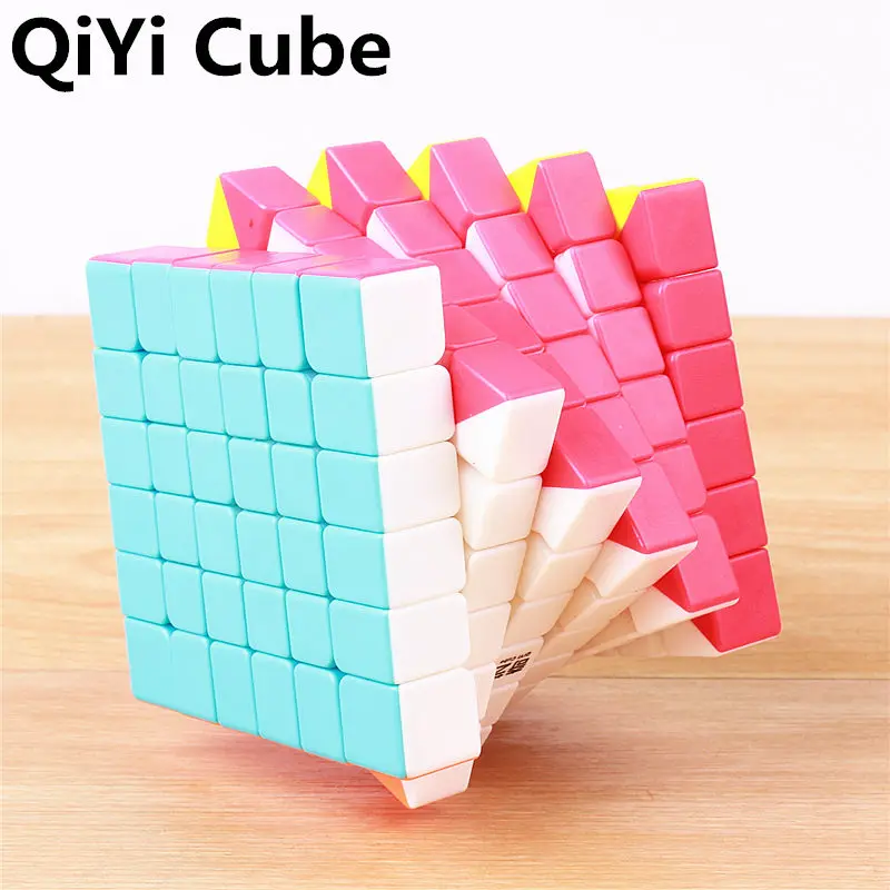 QiYi Qifan 6x6x6 волшебный скоростной куб qiyi без наклеек профессиональные Кубики Пазлы