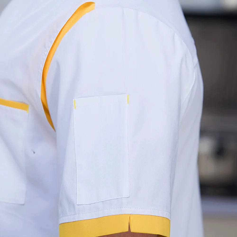 

wholesale Chef's work clothes Unisex Chef Jackets Hotel Kitchen restaurant uniforms Catering Cafe waitress chef shirts uniform