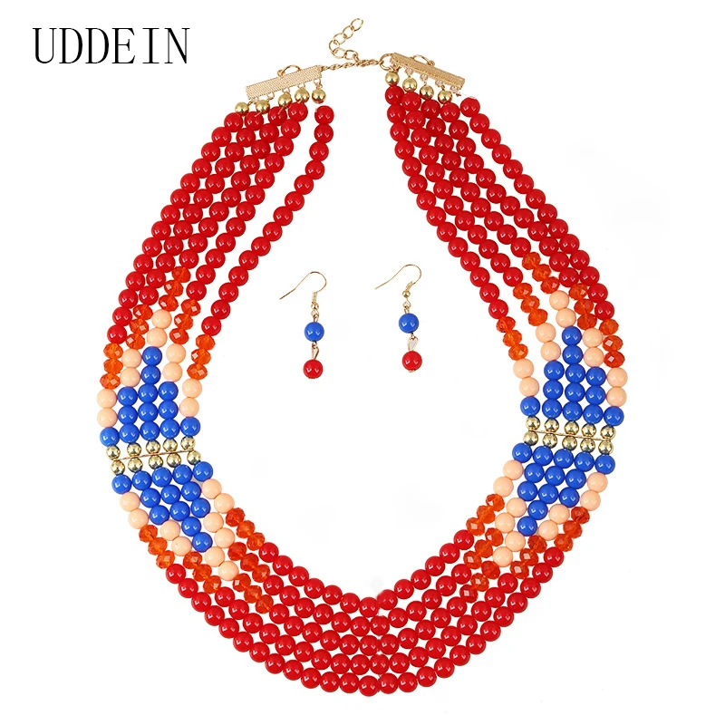 Новое поступление 2017 комплект ювелирных изделий из африканских бусин модное