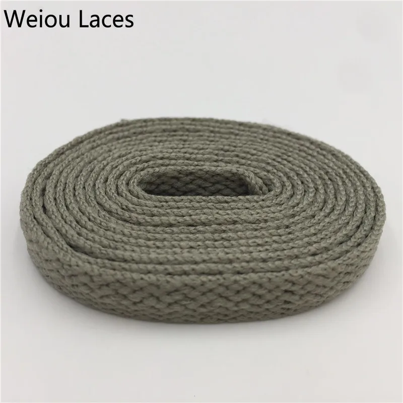 Weiou High Quality 8mm Polyester Fashion Sports Casual Shoe Lace Solid Single Layer Flat Sneakers Shoelace Amazing 47 Colors