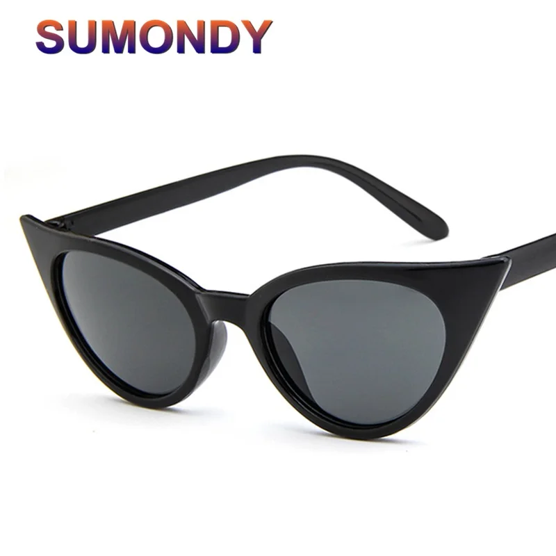 SUMONDY Модные солнцезащитные очки кошачий глаз для женщин классические известный