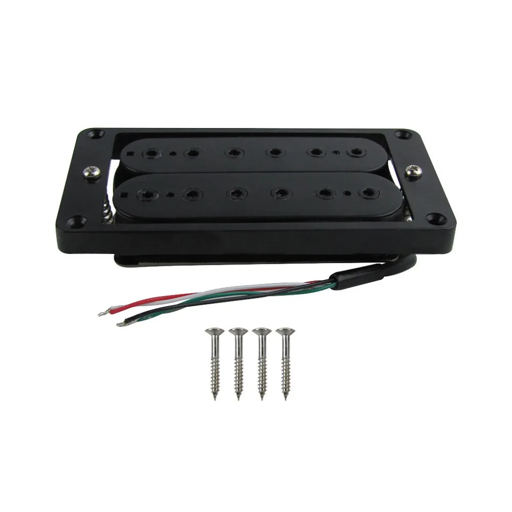 FLEOR Black Double Coil Humbucker электрогитара звукосниматель Alnico 5 регулируемых полюсов с