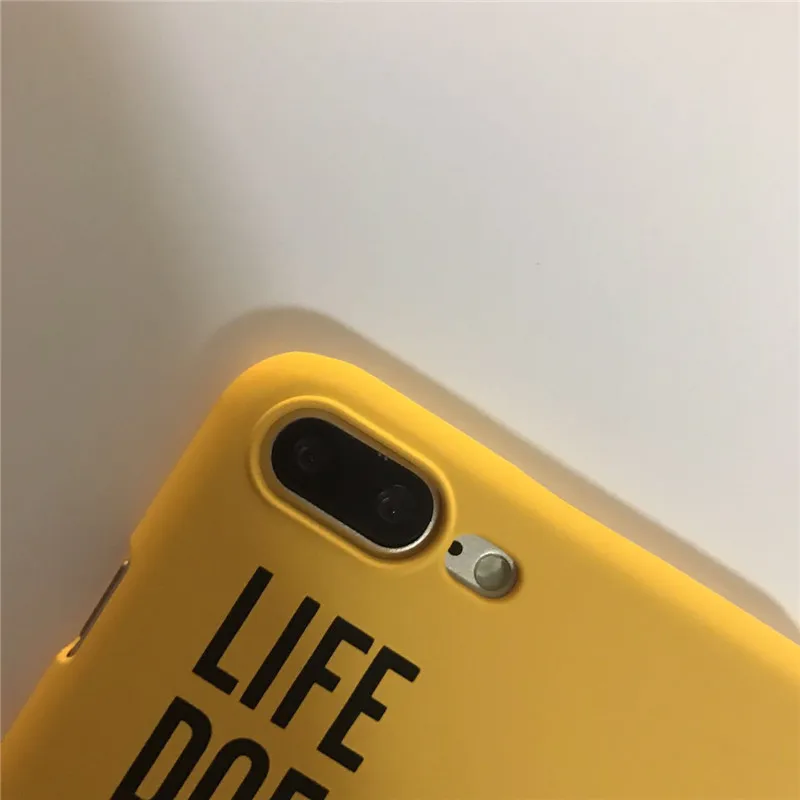 JiBan For iphone 6s 7 8 Plus Super Fashion English Letter Characters Life Does Not Have To Be Perfect Hard PC Phone Cover Case |