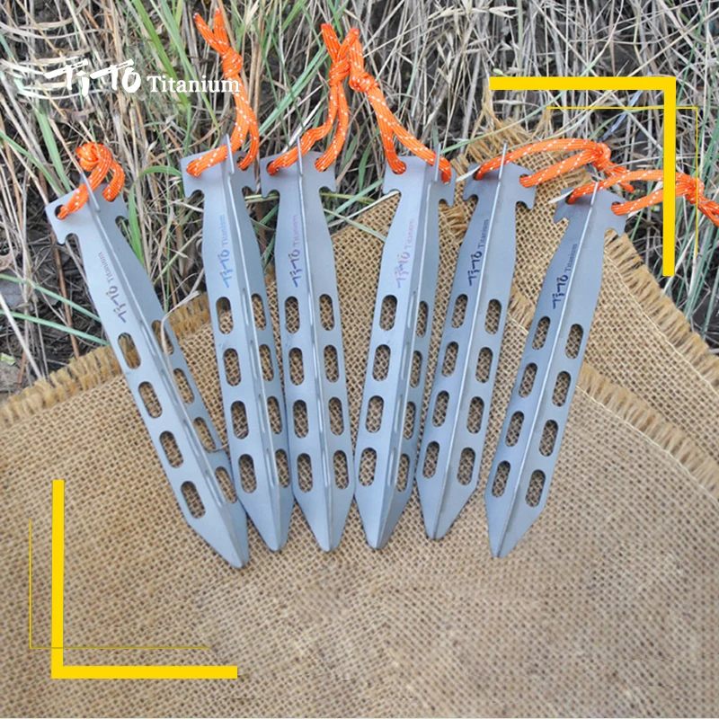 Тито из титана для палатки peg треугольный ногтей кемпинга на открытом воздухе