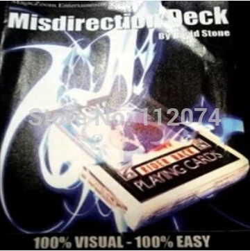 Misdirection Deck Magic Tricks Comedy Close Up Card Gimmick Illusion Accessories Props For Professional Magicians | Игрушки и хобби