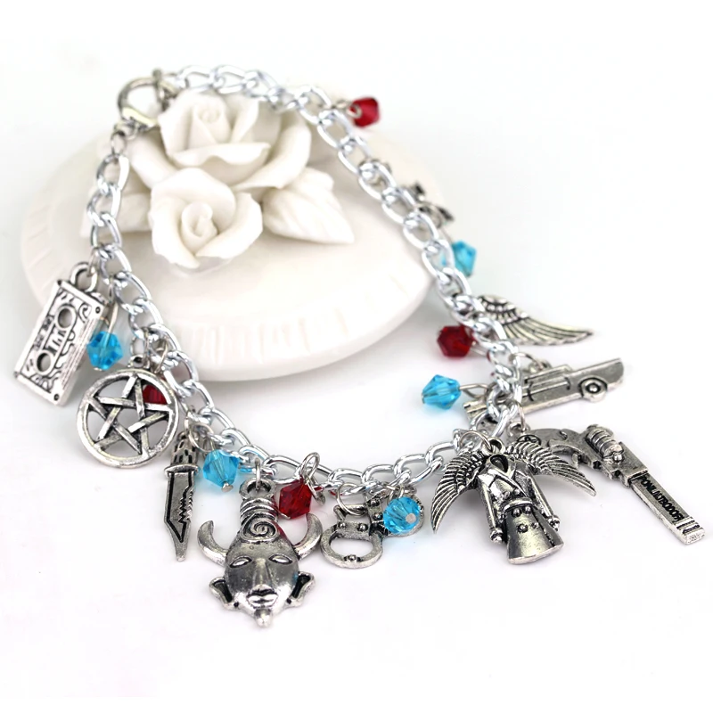 Браслет шармы серии фильмов ювелирные изделия сверхъестественное Дин Винчестер