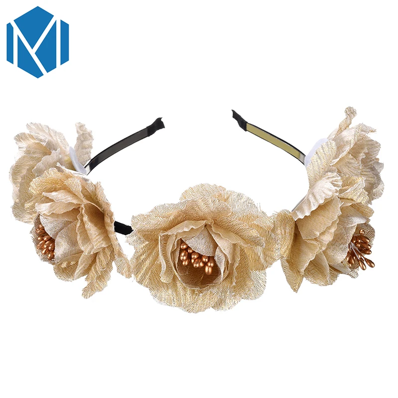 C MISM свадебное украшение Богемные аксессуары для волос изысканная пряжа цветы